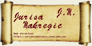 Juriša Makregić vizit kartica